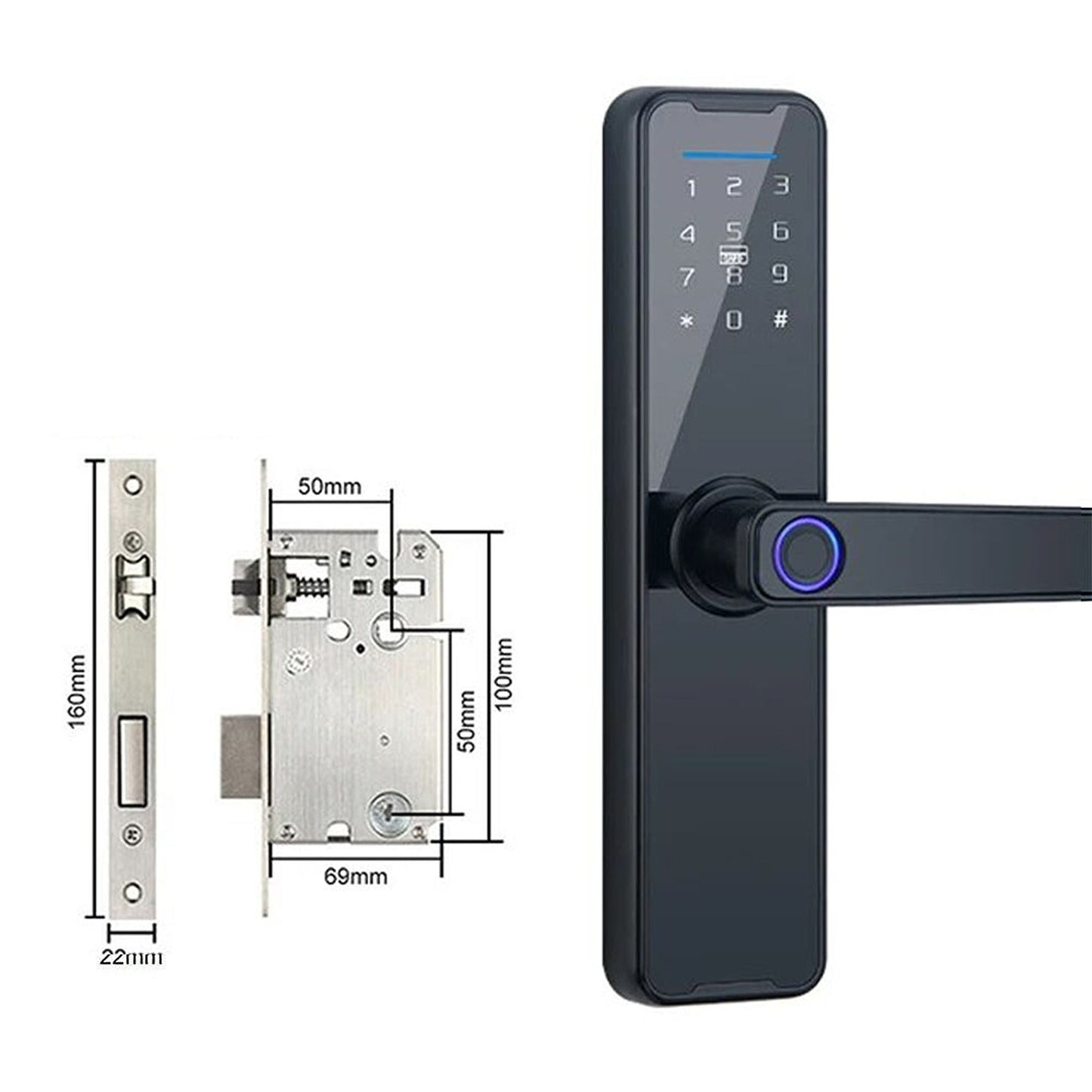 WiFi Enabled Smart Digital Door Lock with Fingerprint Access