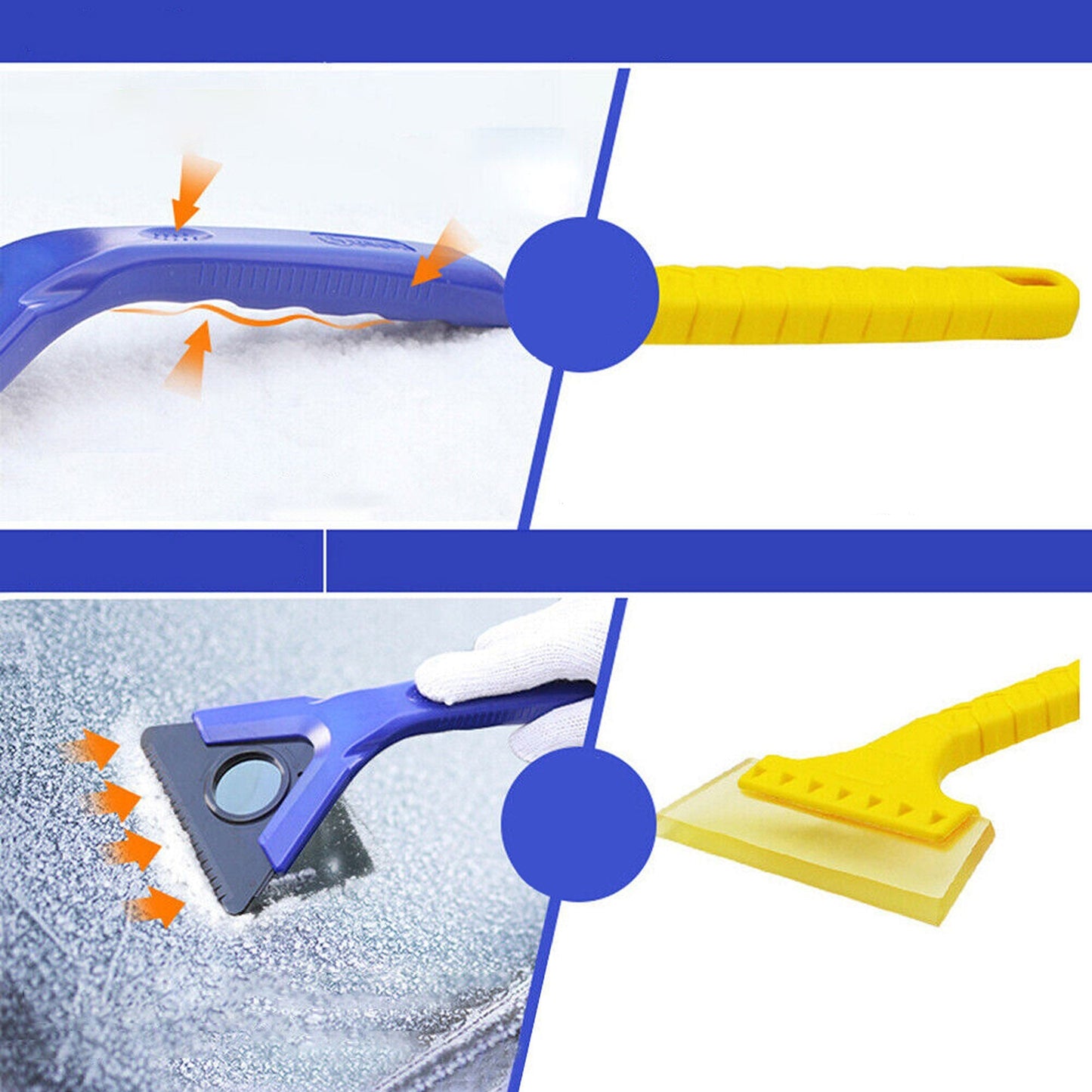 Multifunctional Winter Car Ice Scraper Snow Wiper Frost Remover