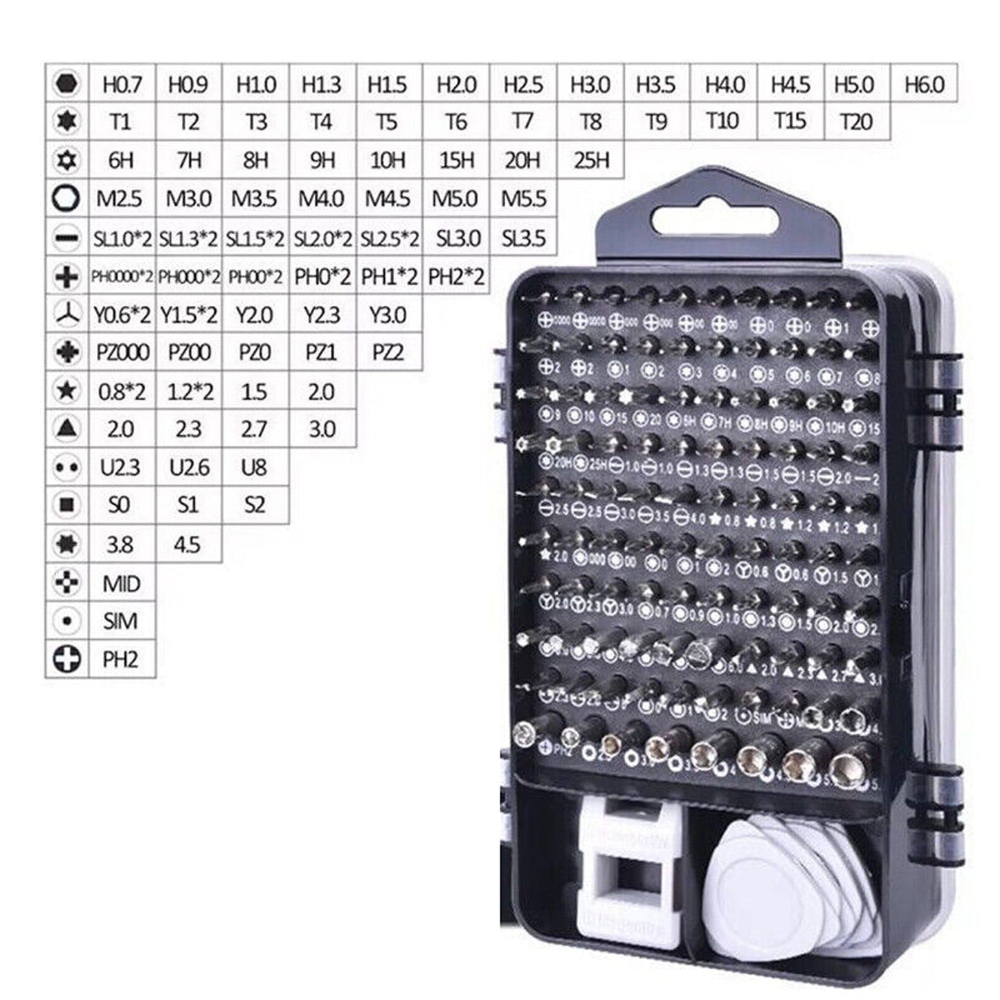 117-in-1 Precision Screwdriver Set for Electronics and Watches