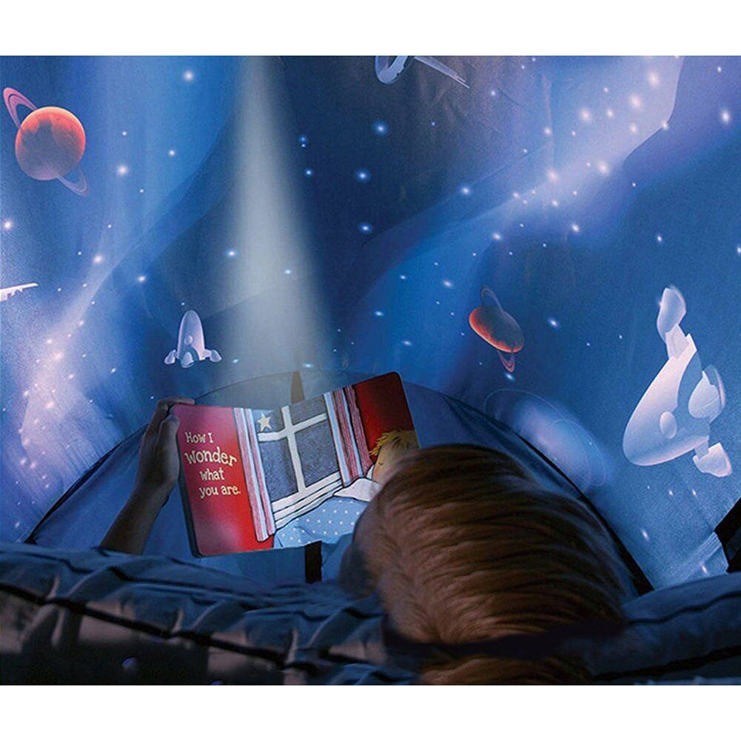Fancy Unicorn Space Tent Foldable Indoor Bed Pop-up House