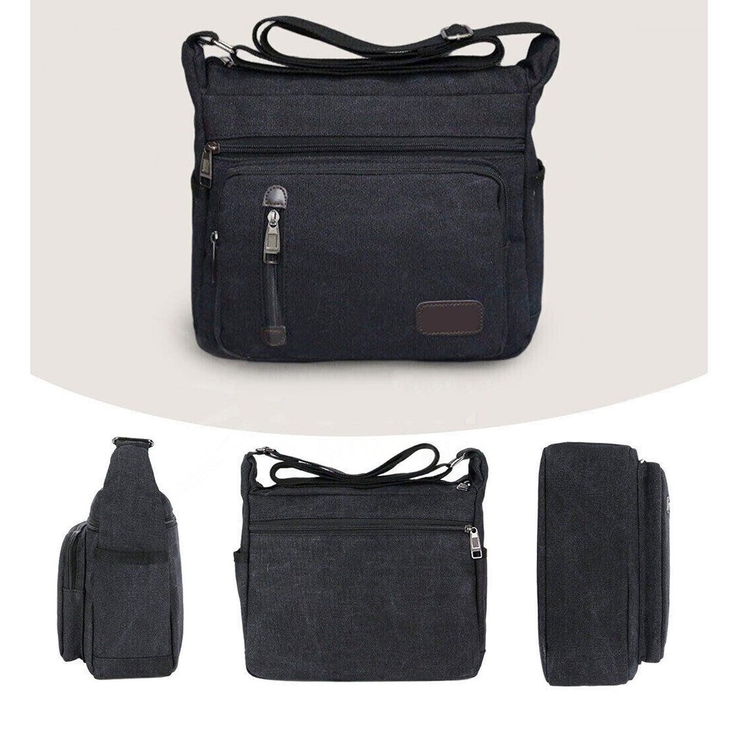 Men Canvas Messenger Bag Retro Shoulder Crossbody Satchel Travel