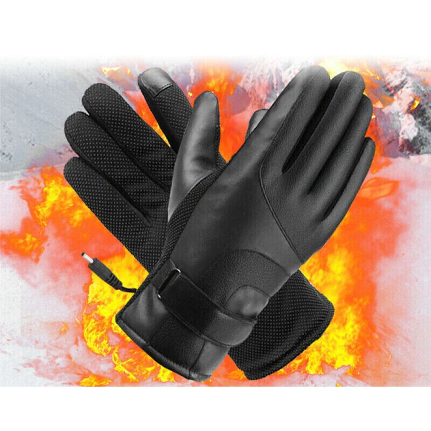 Heated Winter Gloves USB Rechargeable 4 Mode Motorcycle Hand Warmer