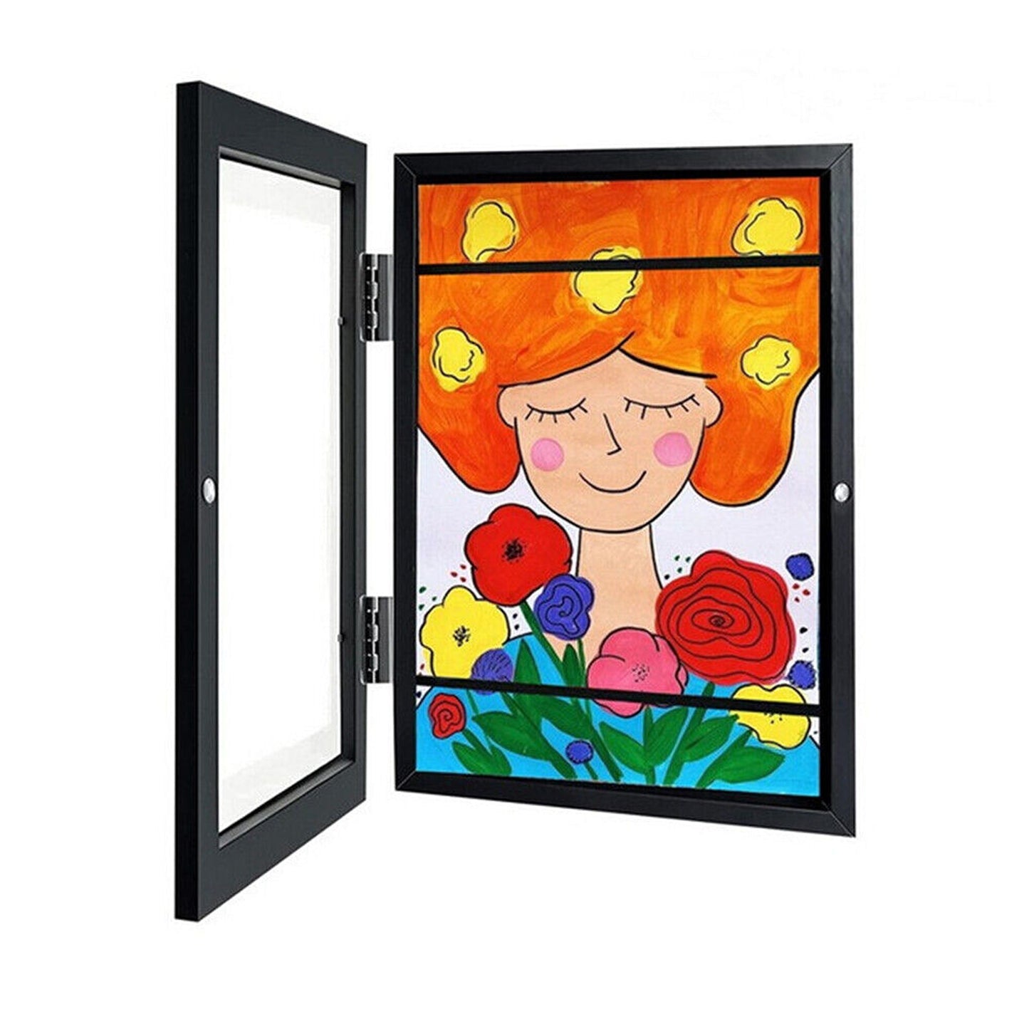 Wooden Picture Frame for Displaying Up to 150 Artworks