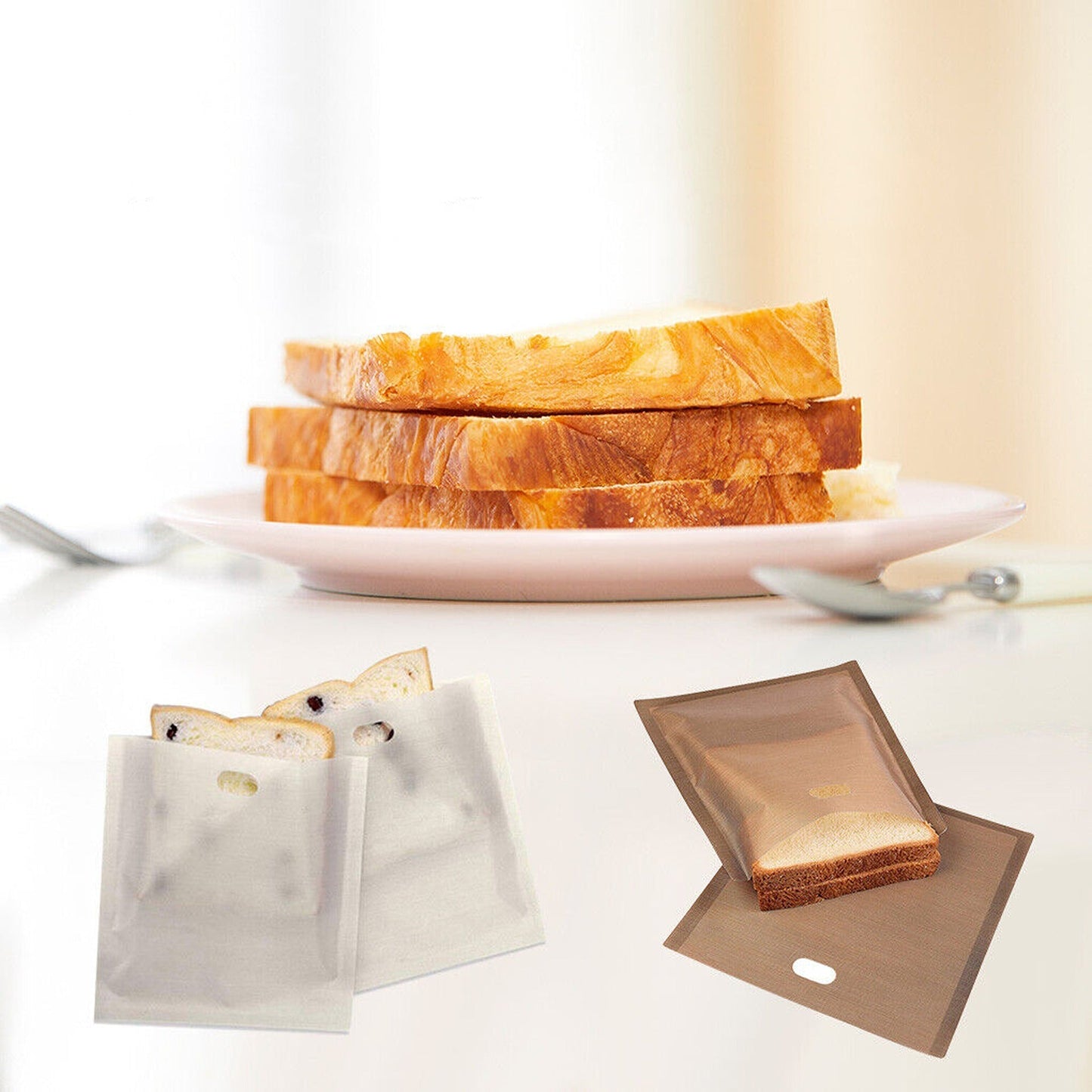 Durable Sandwich Toast Bag with Toastie Baking Pouch