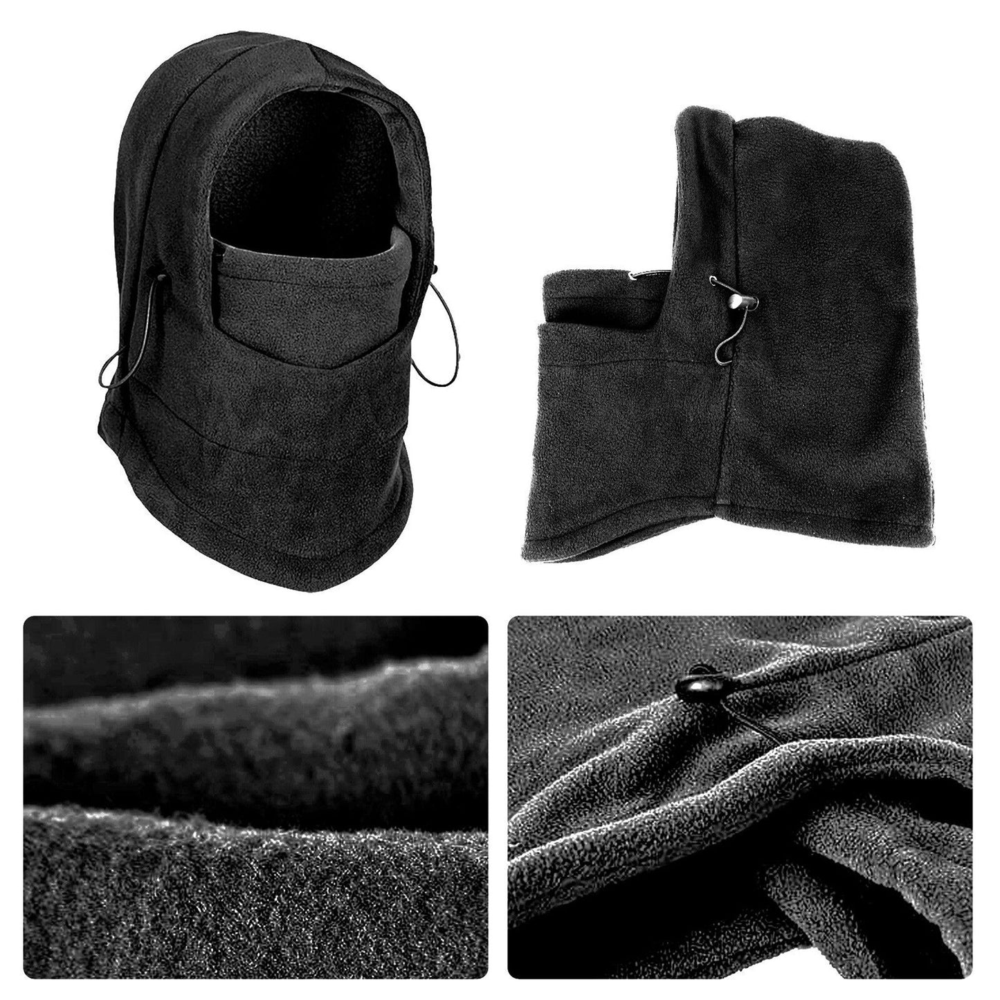 Thermal Fleece Balaclava Ski Snowboard Motorbike Warm Face Mask Hood Beanie