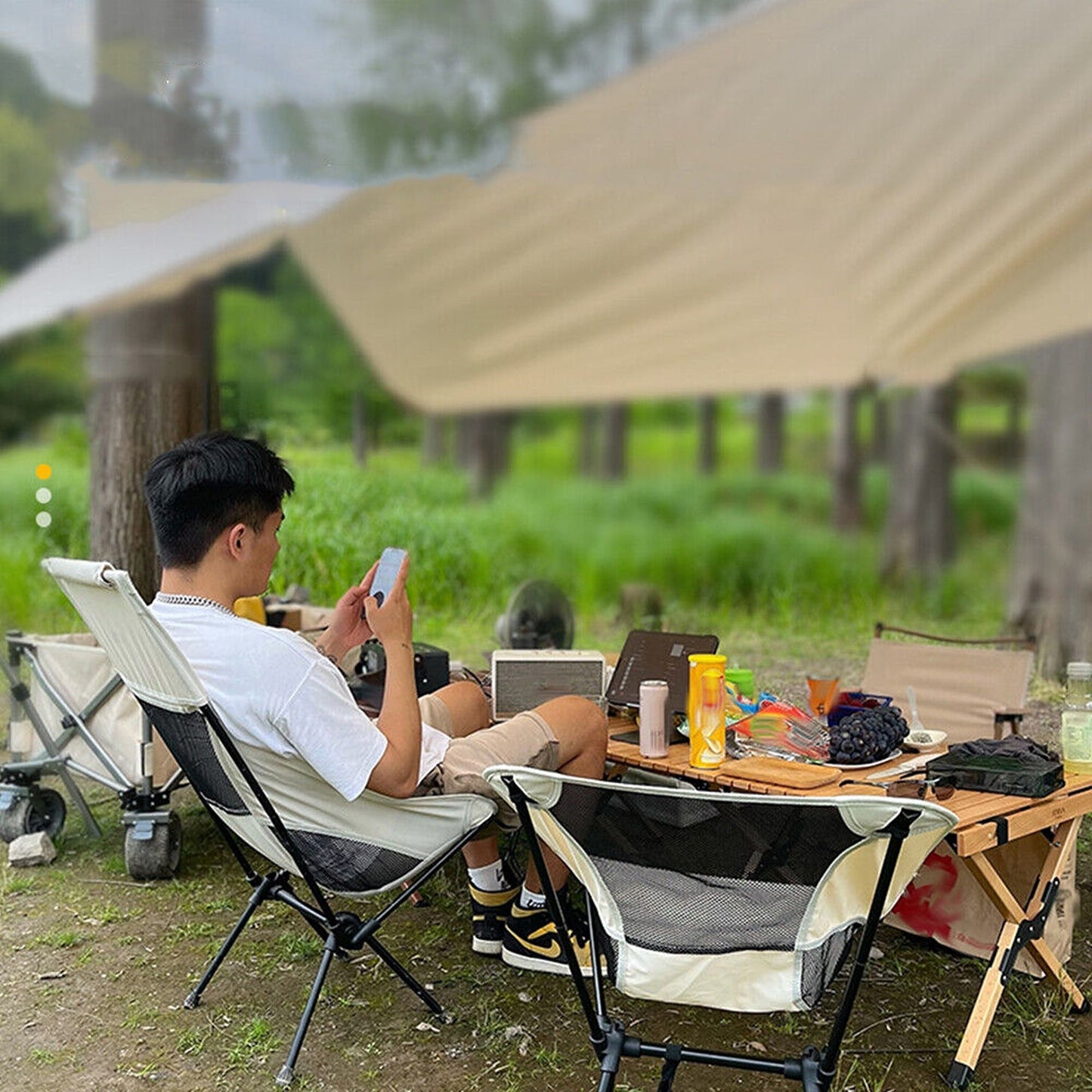 Lightweight Portable Camping Chairs Ideal for Fishing and Travel Folding Design