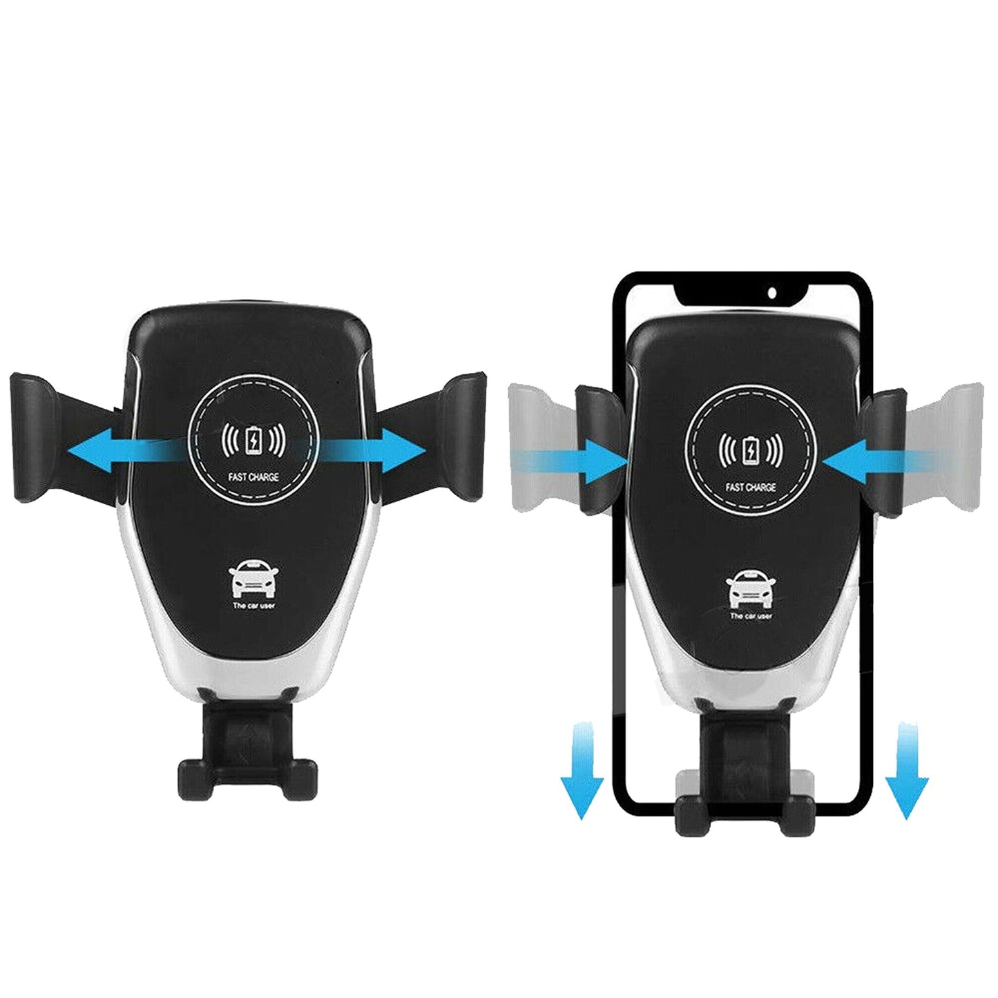 Gravity Charger Mount Wireless Car Holder For iPhone Pro Max 11 XS XR X 8
