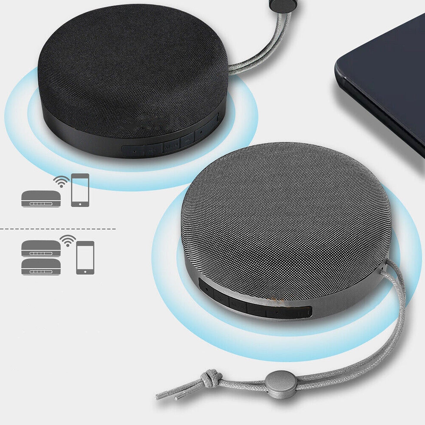 Portable Wireless Bluetooth Speaker with TWS and Handsfree Mic