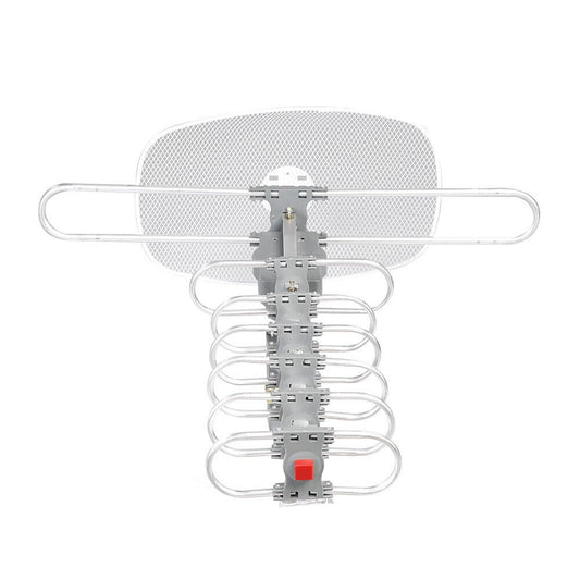 Outdoor Rotating Digital TV Antenna with UHF VHF Amplifier for Enhanced Signal