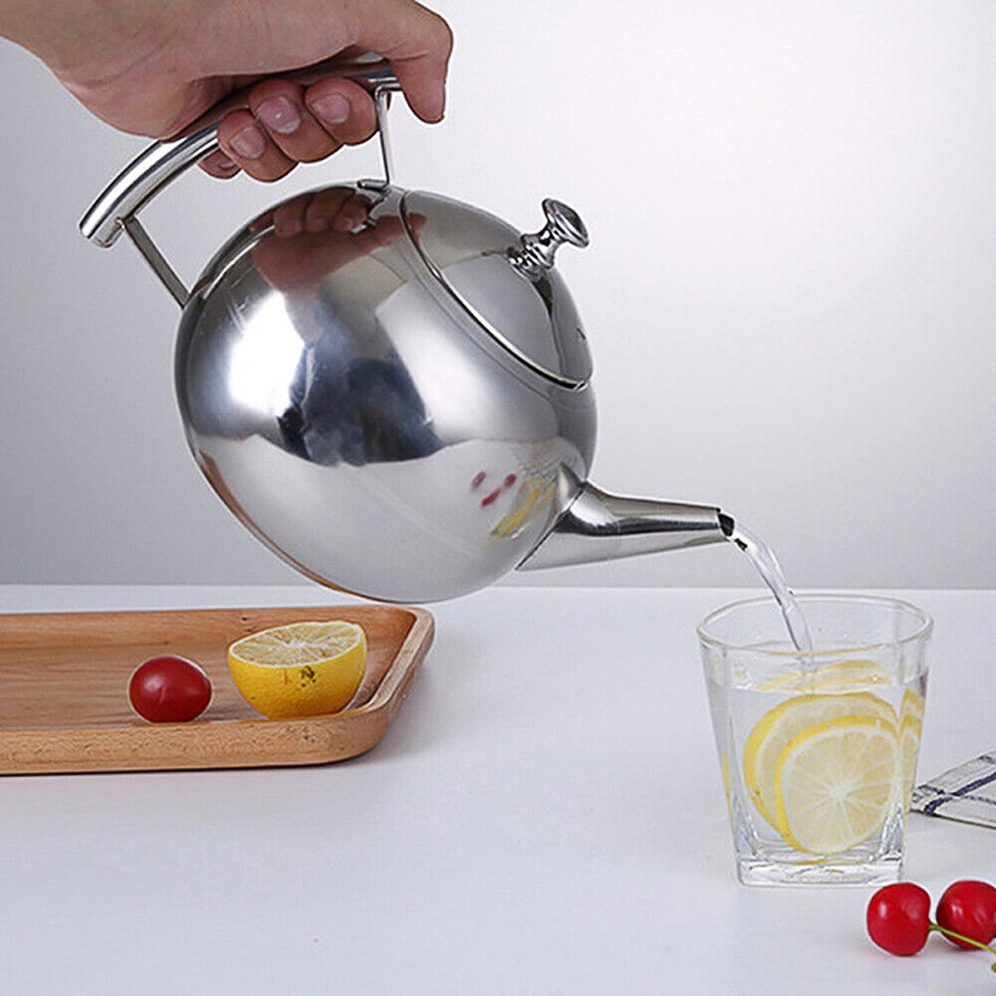 Stylish Modern Teapot with Stainless Infuser 2L