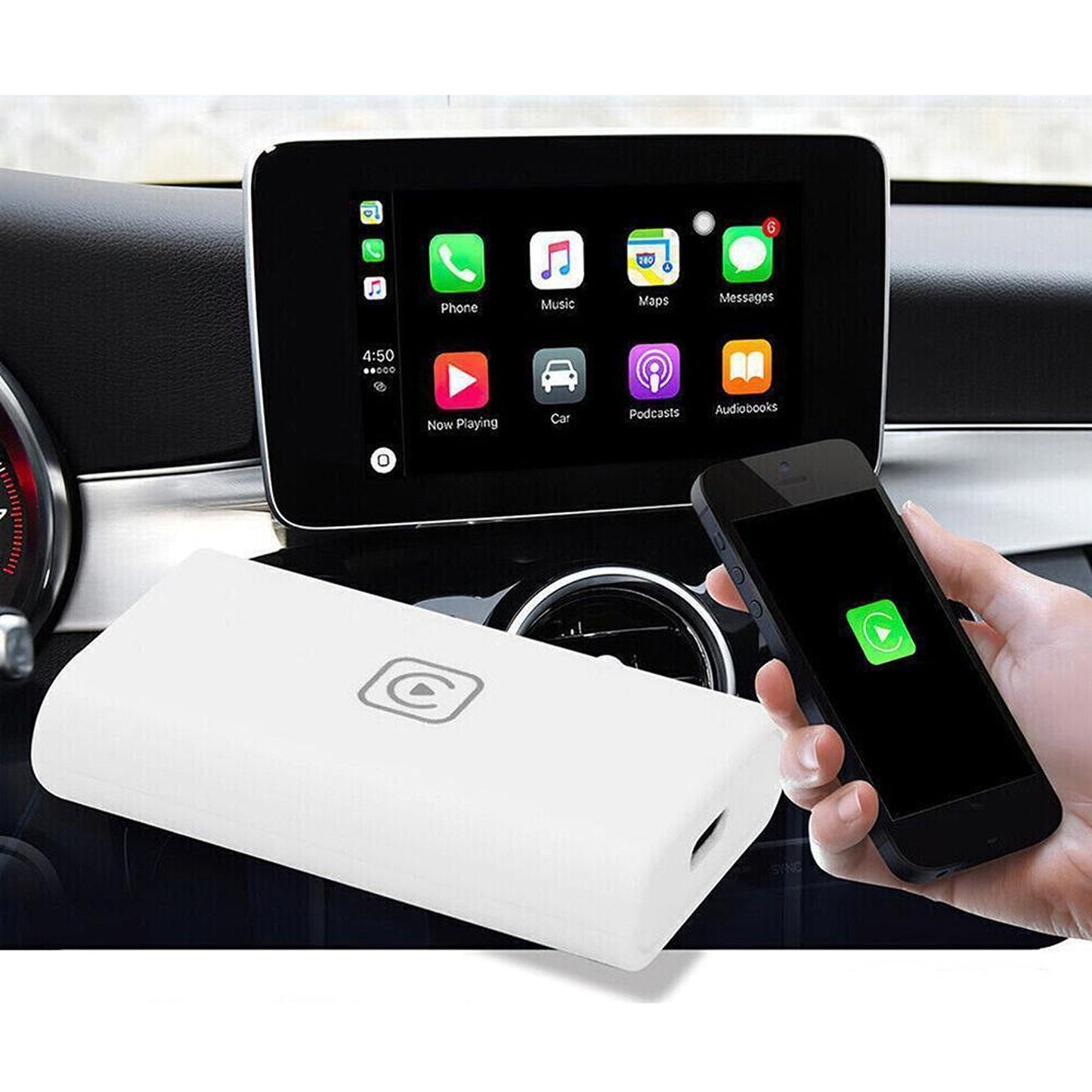 Wireless CarPlay Adapter Dongle for iOS and Android Navigation