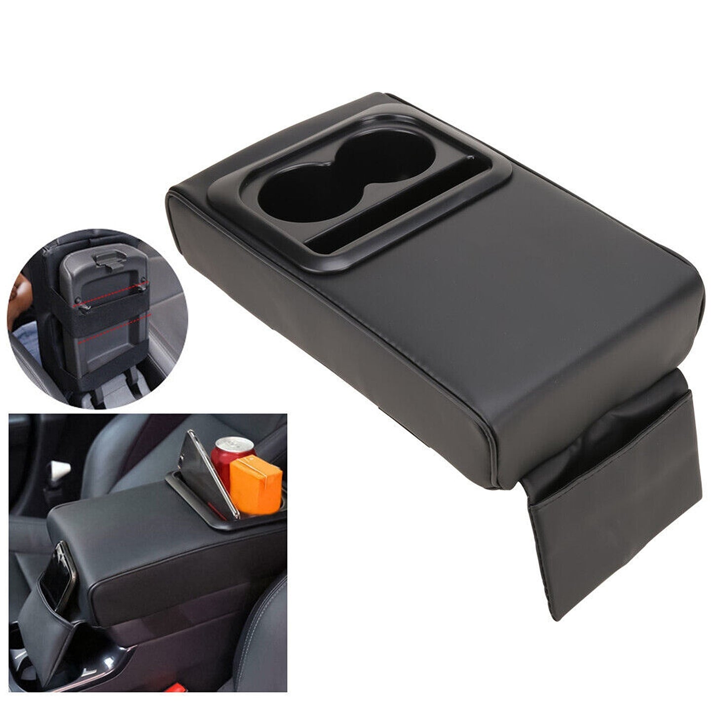 Center Console Cup Holder Car Armrest Universal SUV Protector