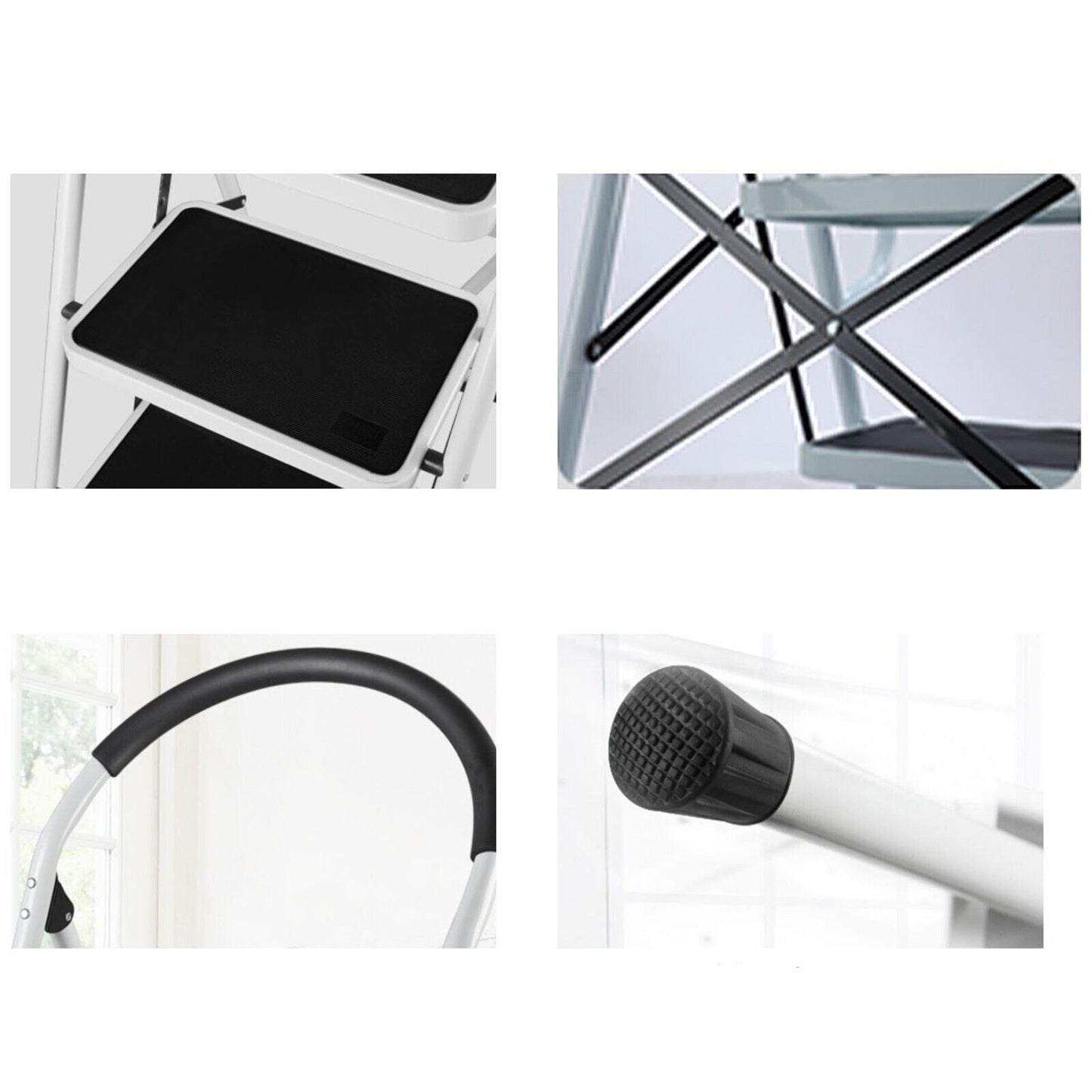 Foldable Non Slip Multi Purpose Steel Step Ladder for Household Office