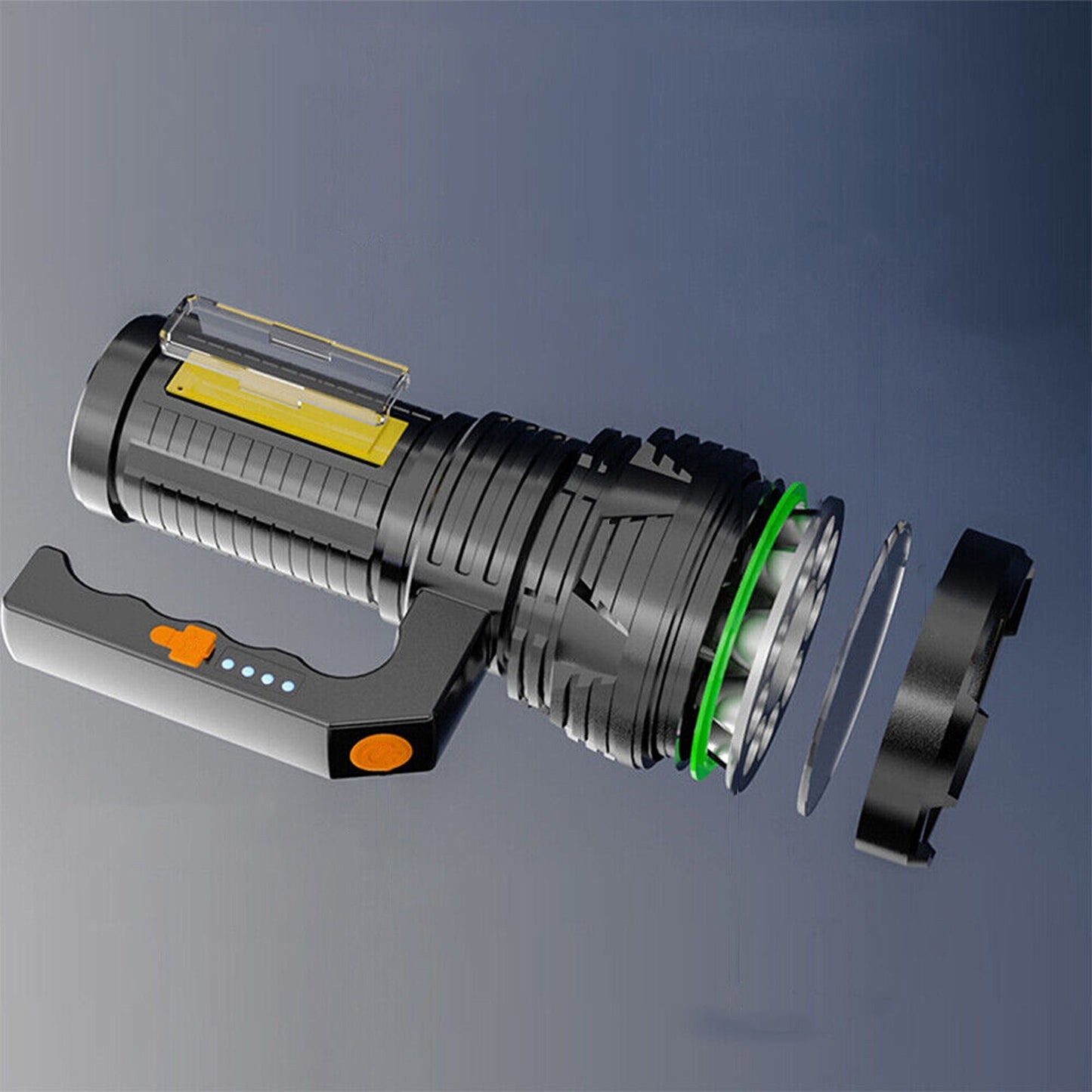 Handheld LED Spotlight USB Rechargeable Searchlight Work Lamp