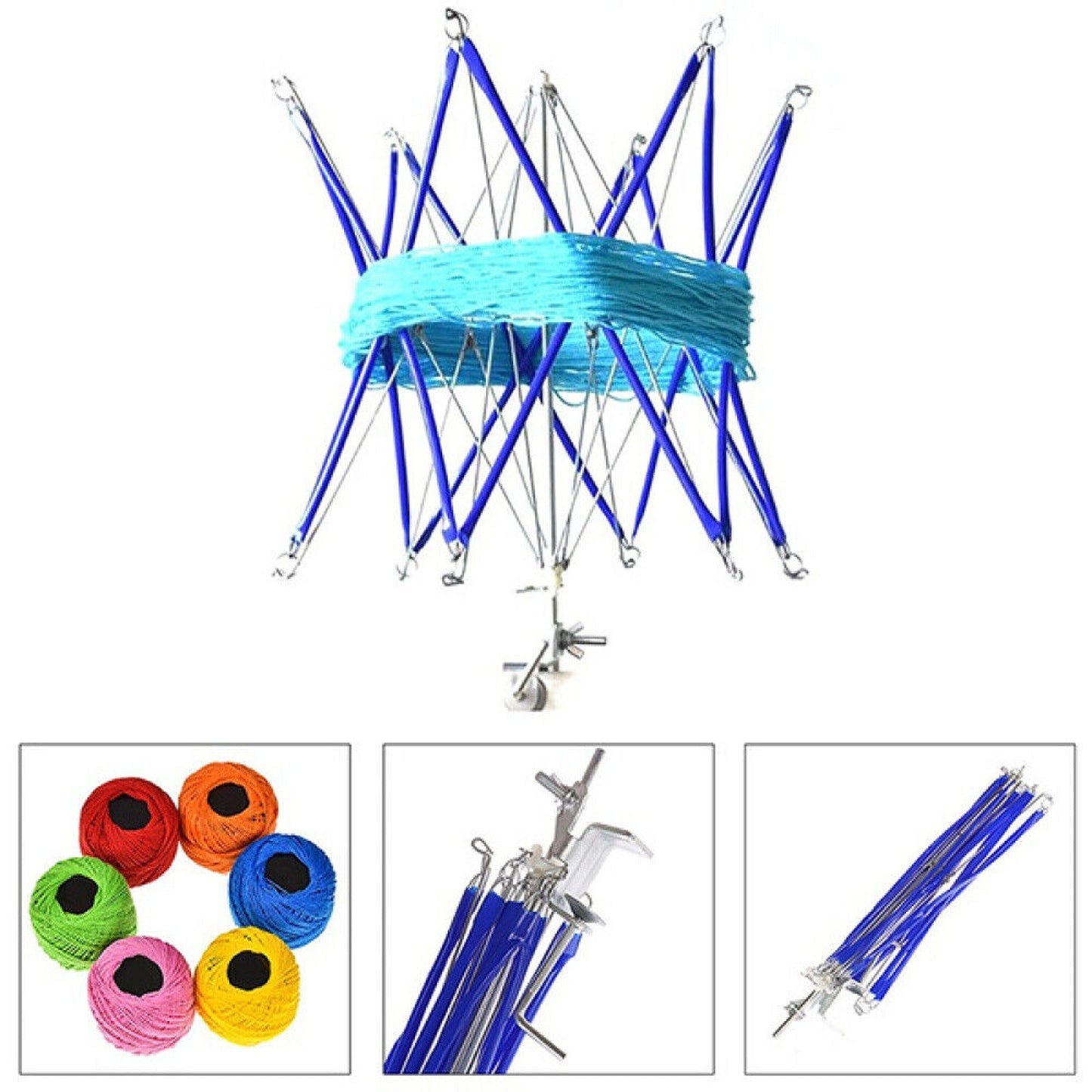 Swift Wool Yarn Umbrella Winder Knitting Thread Helper