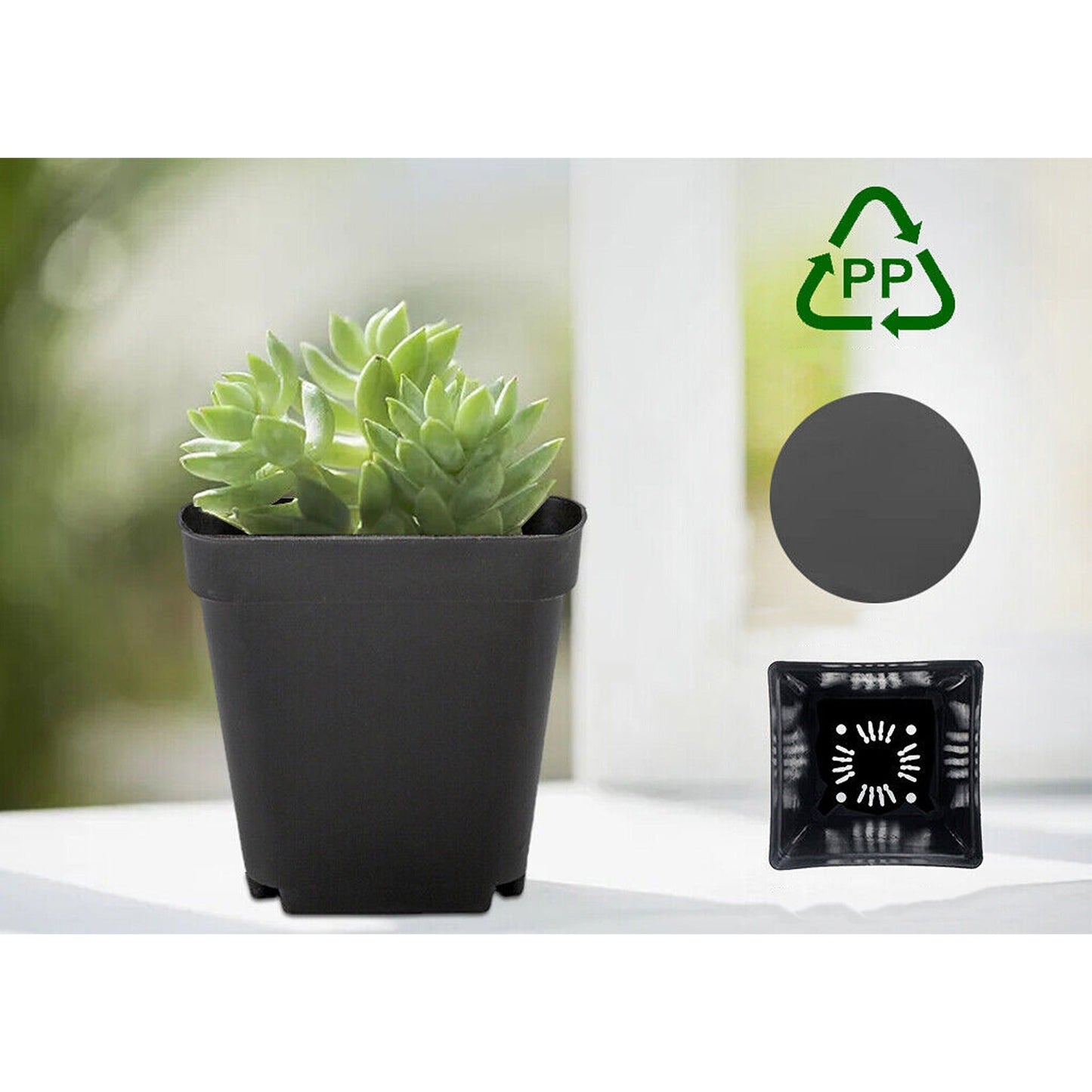 Seedling Nursery Pots Plastic Plant and Flower Containers for Garden