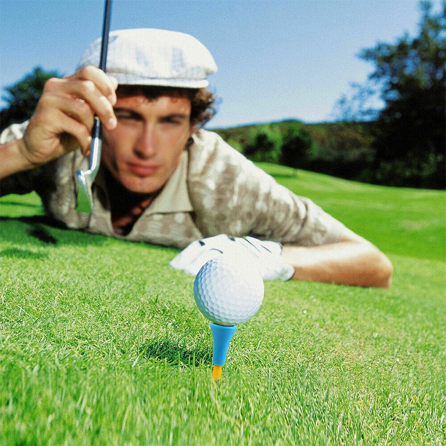 100pcs Durable Multi-Color Plastic Golf Tees