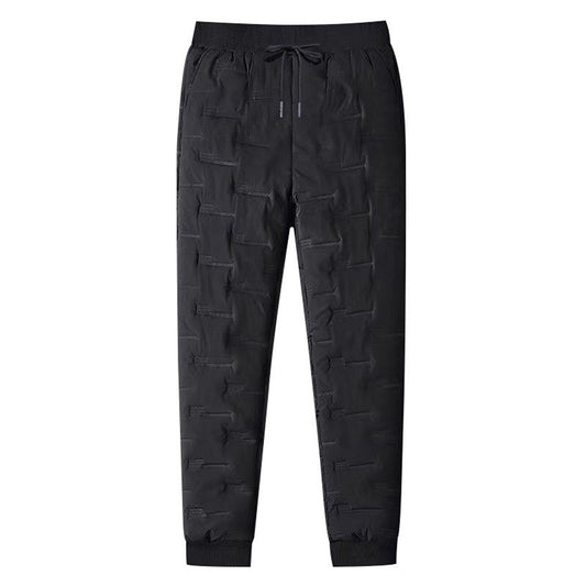 Men Thicken Warm Fleece Lined Waterproof Winter Trousers