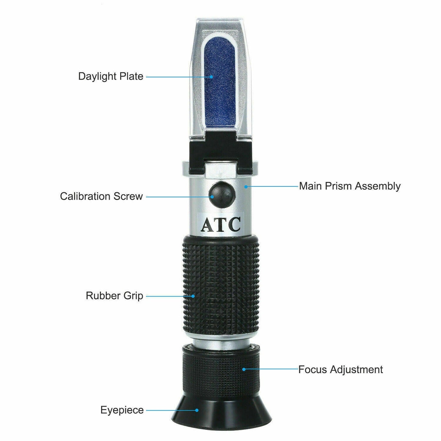 Specific Gravity Hydrometer Brix Refractometer Homebrew Beer Wort Tool