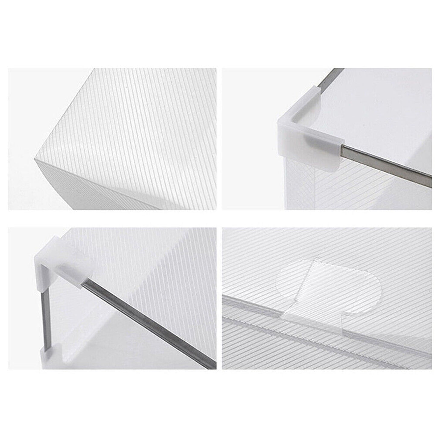 Stackable Transparent Footwear Storage 6 to 20pcs Foldable Drawer