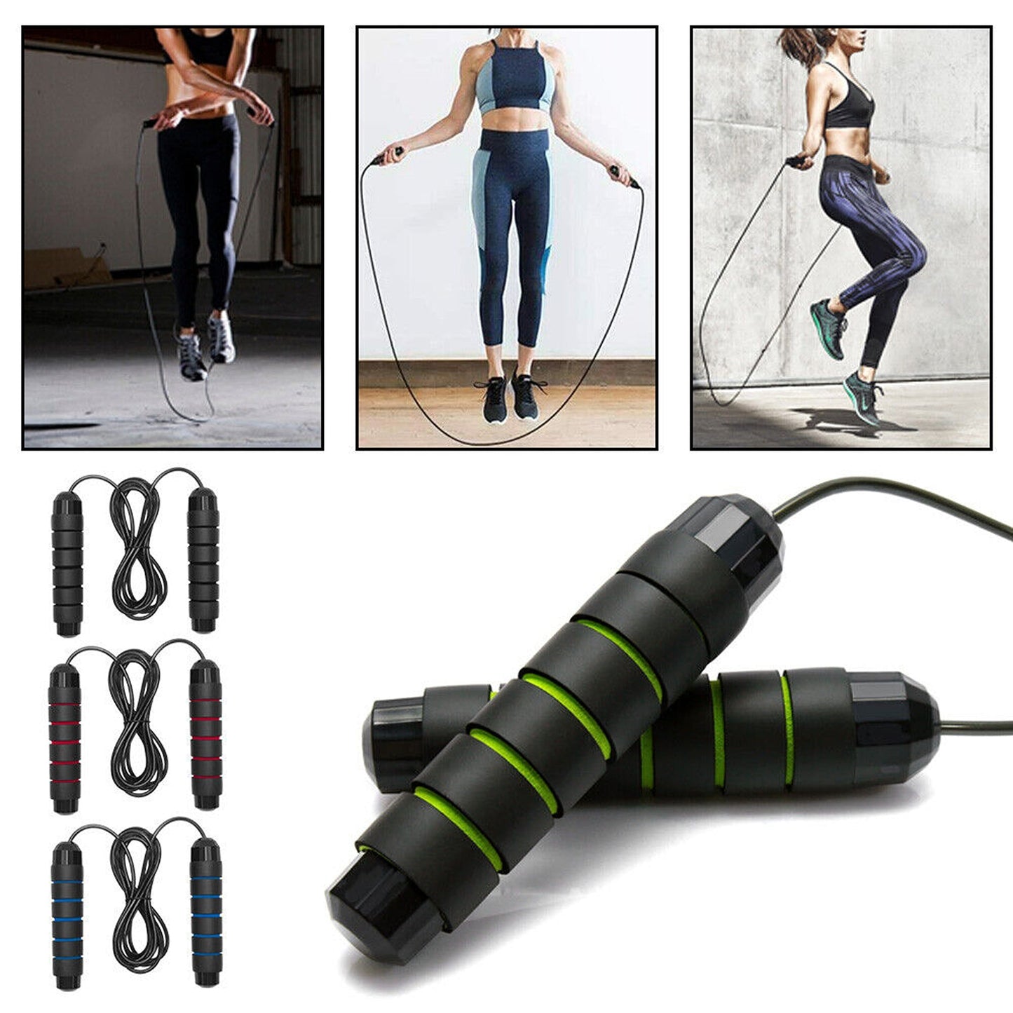 Jump Rope with Adjustable Length for Fitness and Boxing