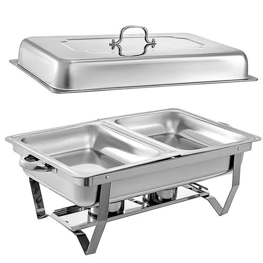 Bain Marie Food Warmer Buffet Stainless Steel Chafing Dish Heater