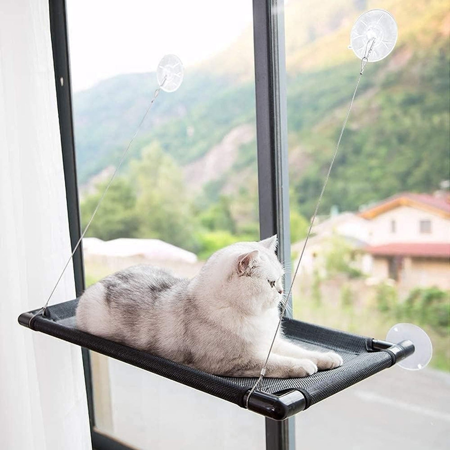 Durable Window Mounted Pet Cat Hammock Hanging Bed