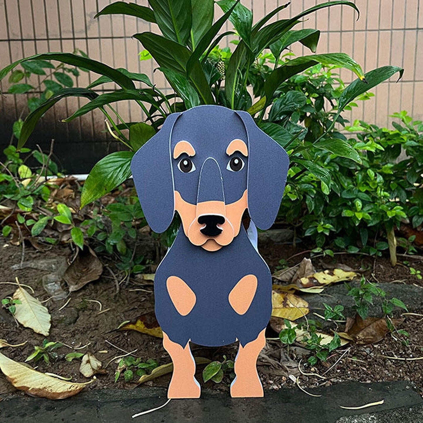 Dachshund Dog Flower Pot Garden Decorative Planter