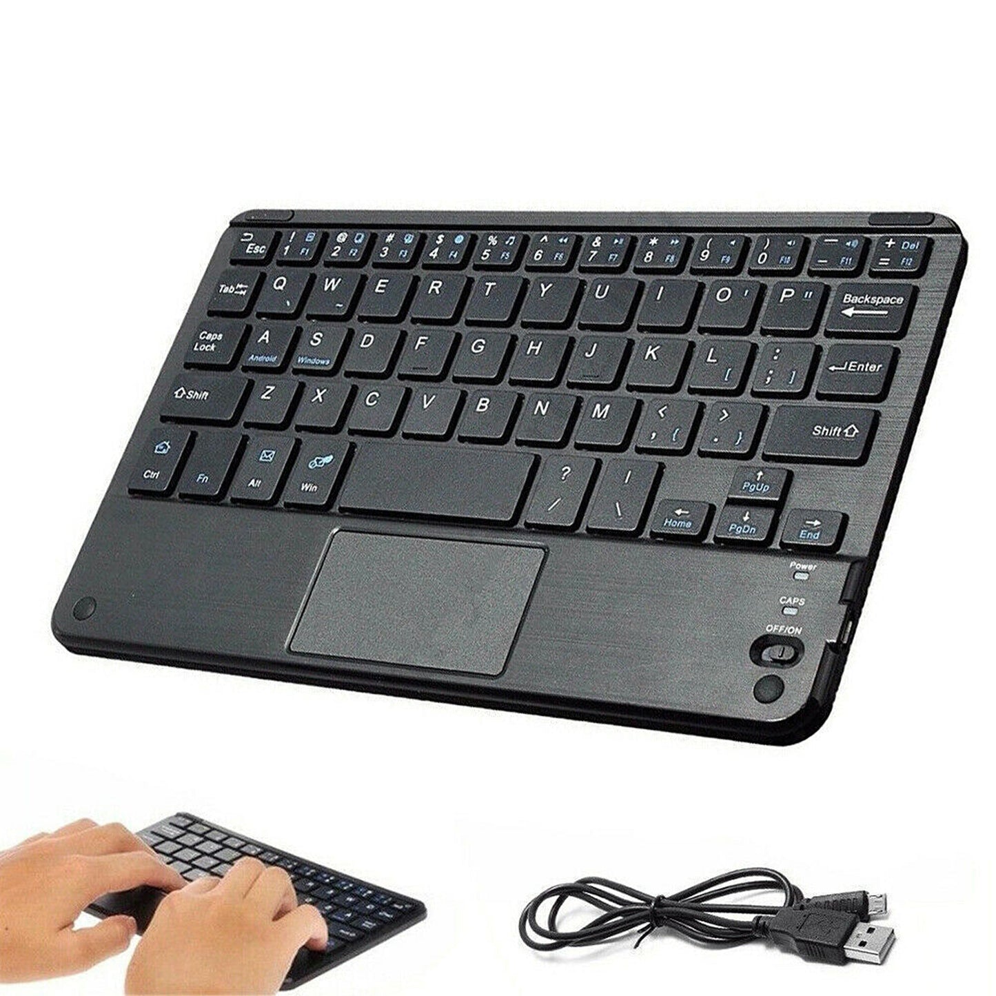 Mini Wireless Bluetooth Keyboard with Touchpad for Laptop Tablet and Phone