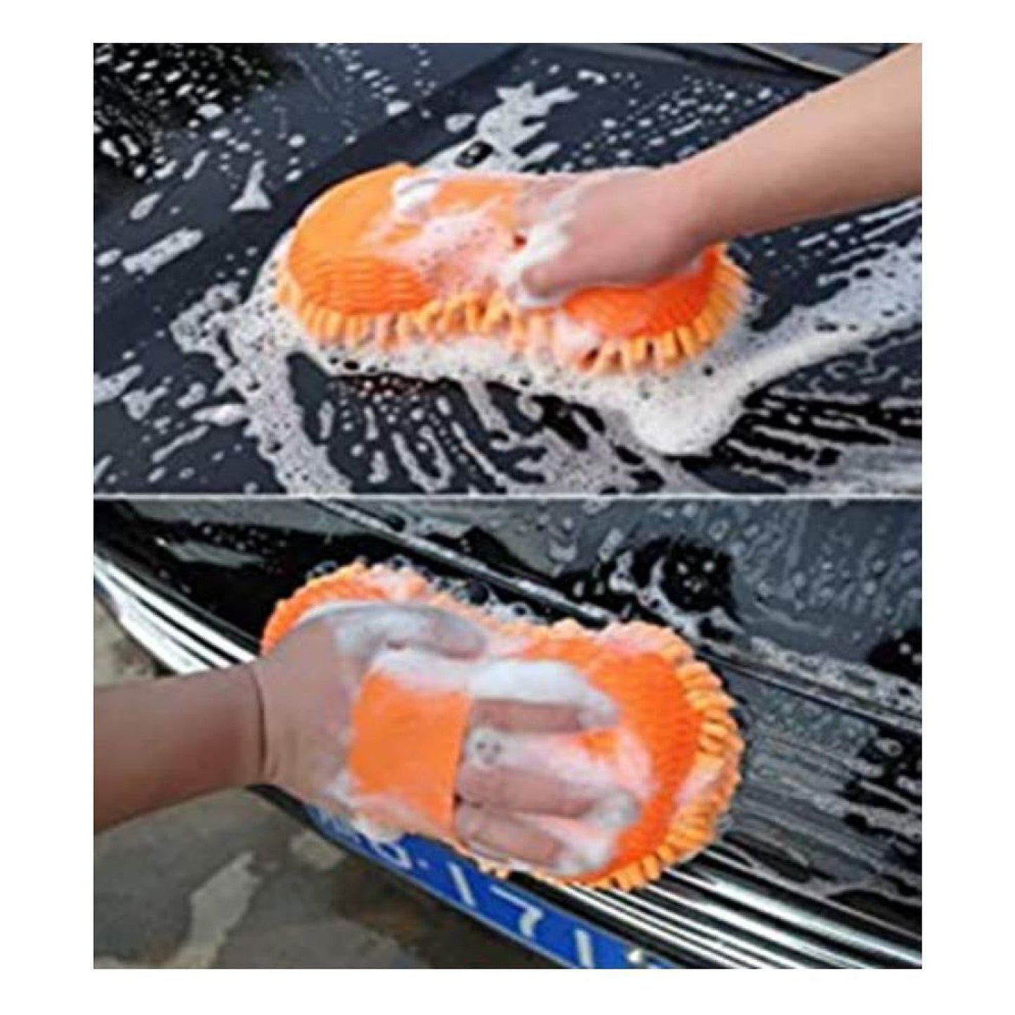 Plush Soft Microfiber Car Wash Sponge Detailing and Home Cleaning