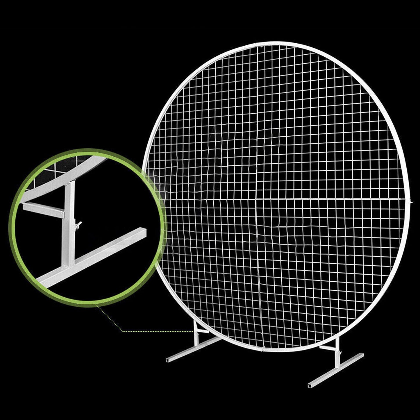 Round Mesh Arch Flower Display Stand for Wedding Parties