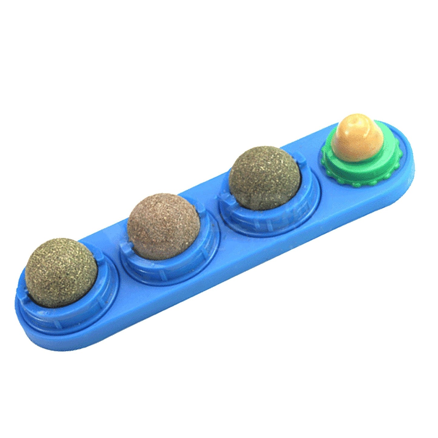 Wall Mount Catnip Ball Toy for Cats - Digestion Helping Solid Nutrition