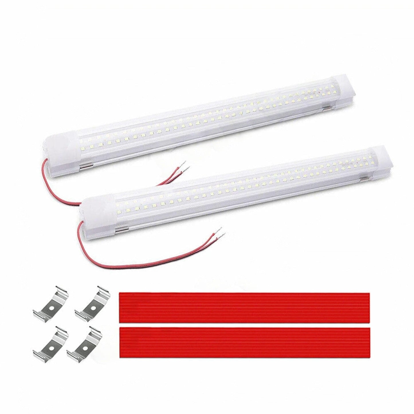 2pcs 12V LED Strip Light Bar for Caravan Camping Fishing 72 LEDs