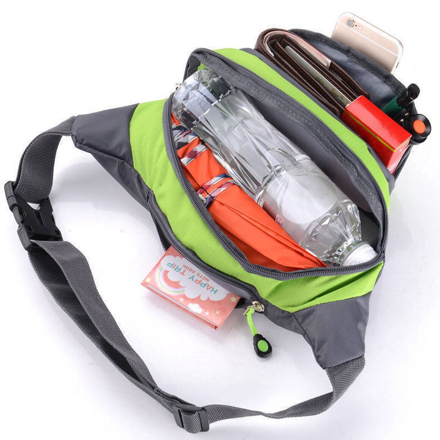 Large Zip Sport Waist Bag Handy Climbing Hiking Fanny Pack