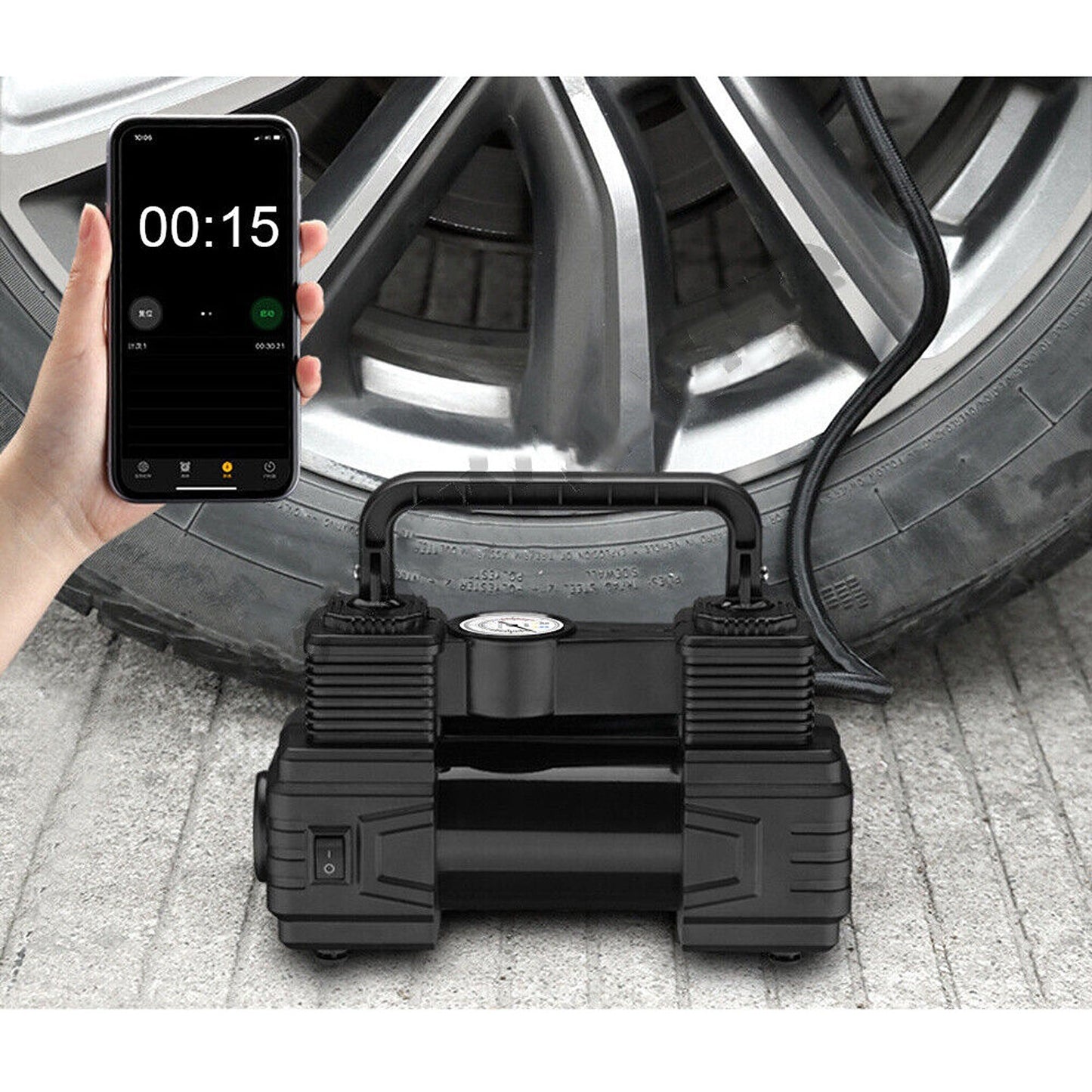 Portable 12V Air Compressor for Car and Truck Tyres 150PSI