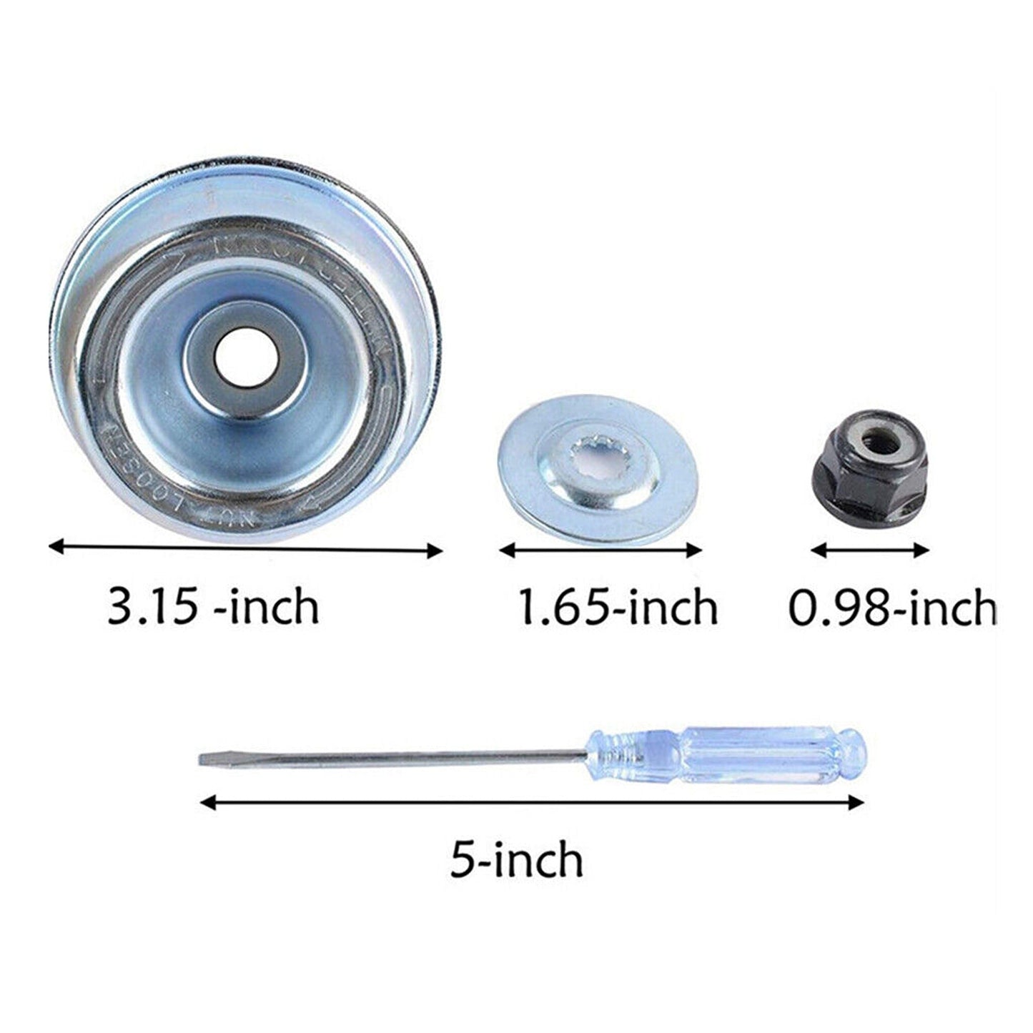 2pcs Brush Cutter Triangle Saw Blade 3-Teeth Mower Trimmer