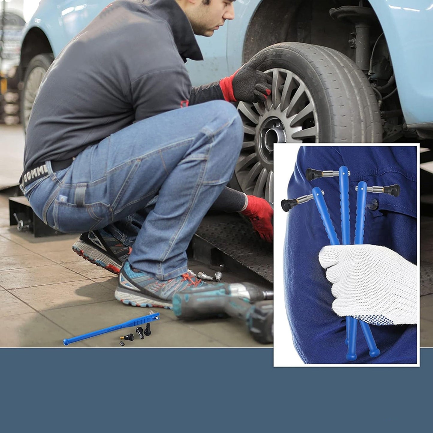 Tire Valve Puller Quick Remover Car Repair Tool 43pcs