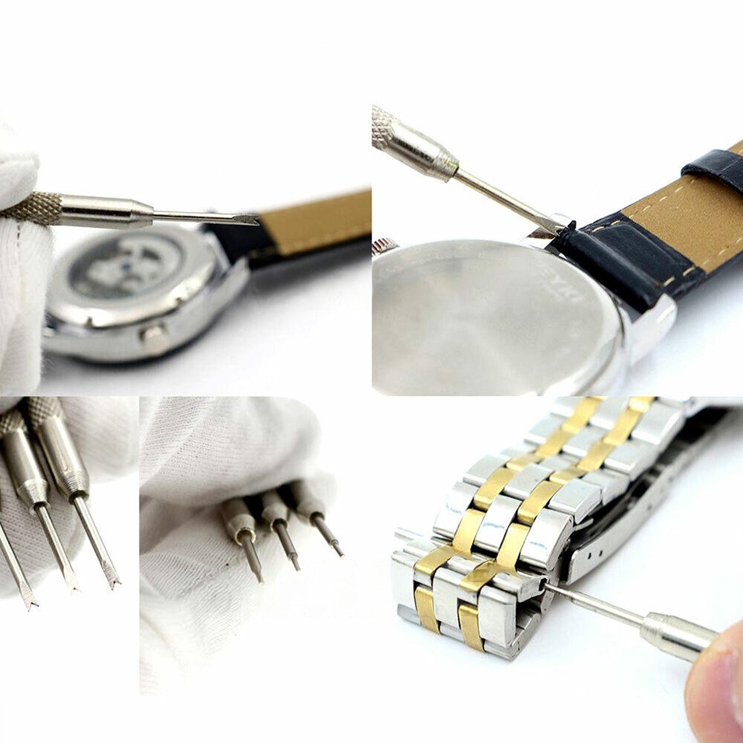 2pcs Watch Band Link Pin Remover and Spring Bar Repair Tool Kit