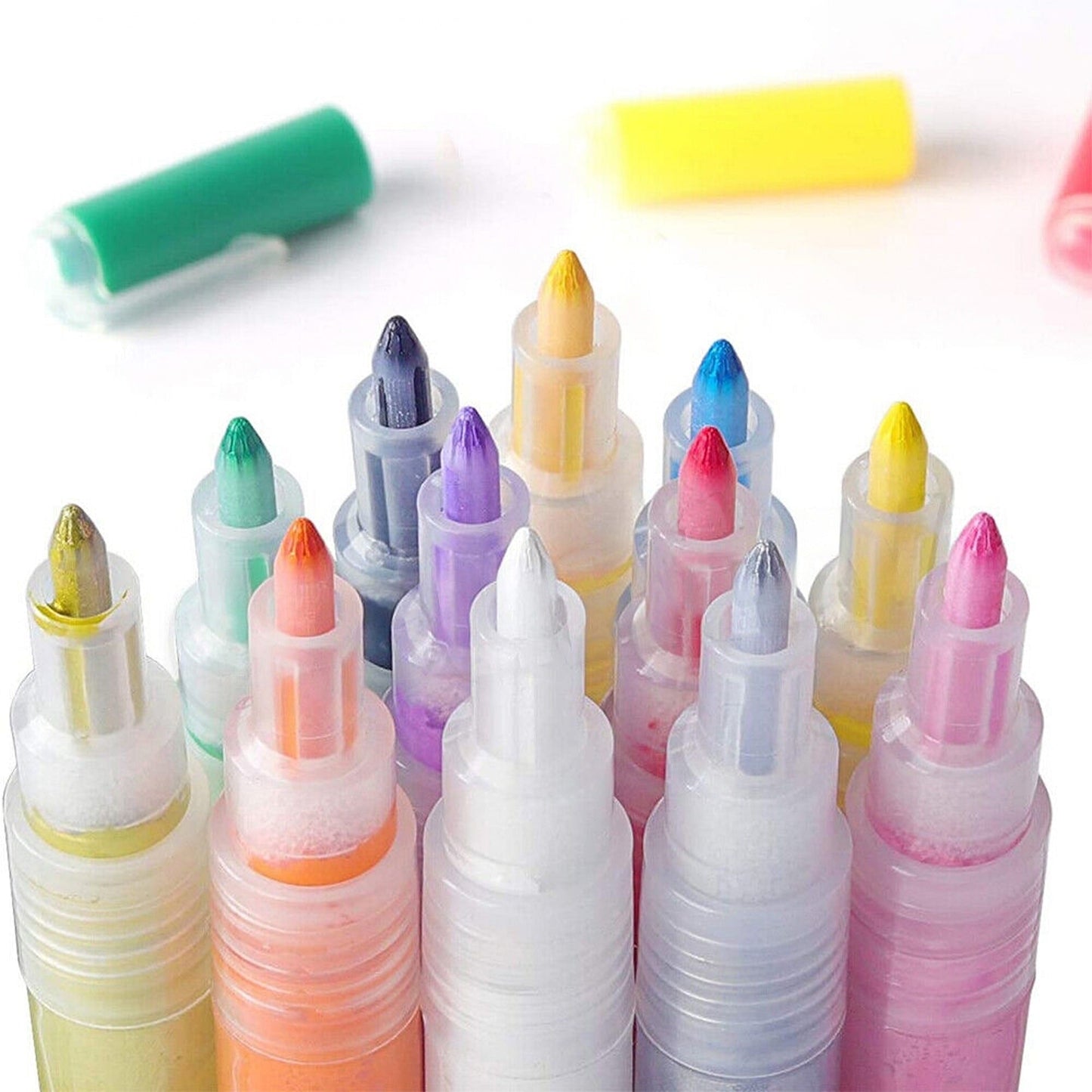 24pcs Stone Glass Rock Acrylic Paint Pens Colour Set for Rock Painting
