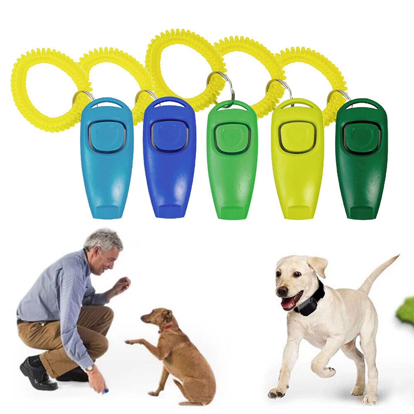 Puppy Training Set Dog Whistle Clicker Combo for Barking and Obedience