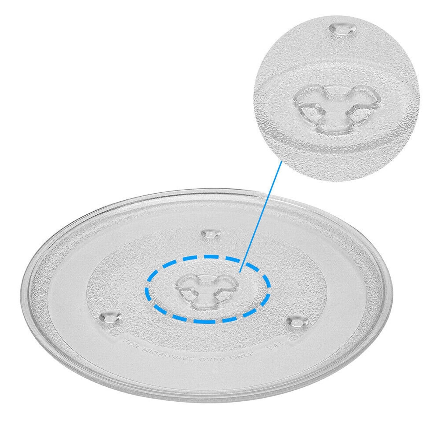Replacement Microwave Plate Thick Glass Turntable for Food Heating