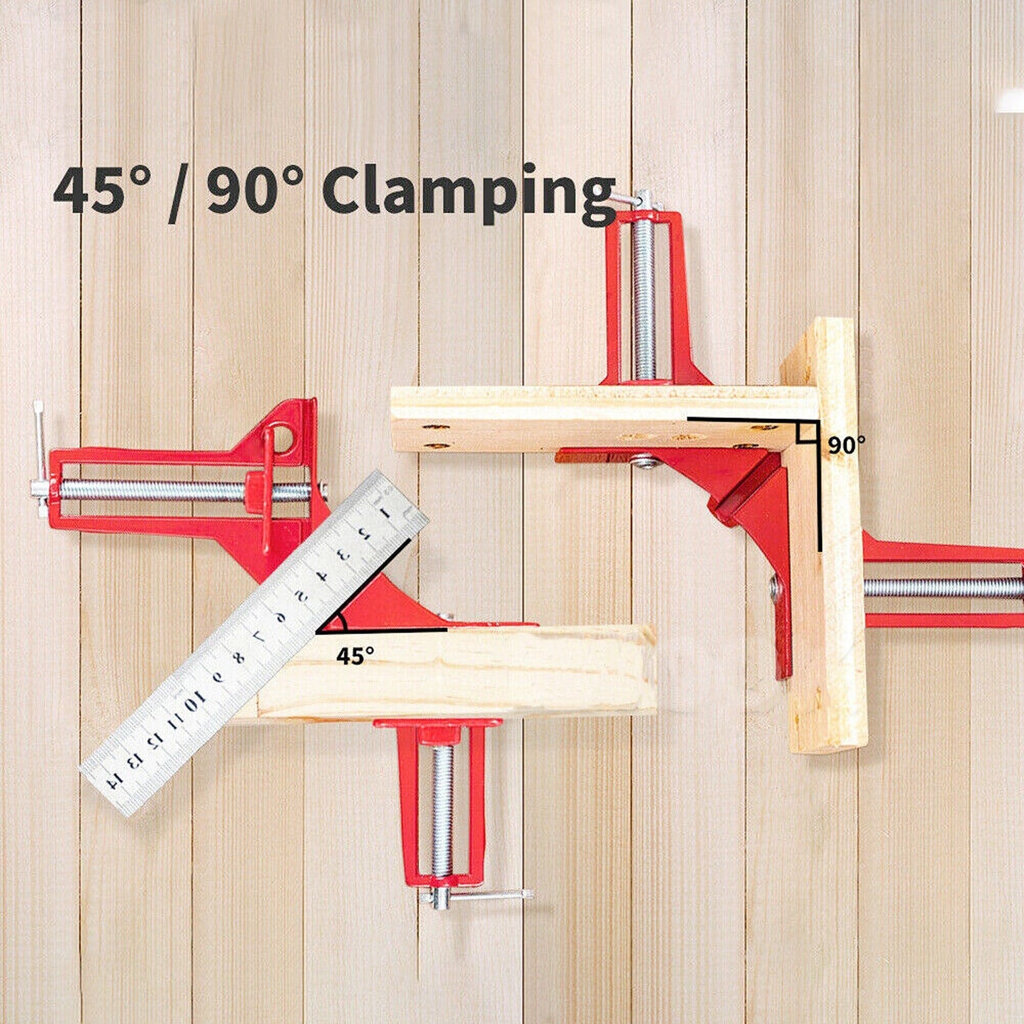 4pcs 90-Degree Angle Corner Clamp for Woodworking Frame Holder