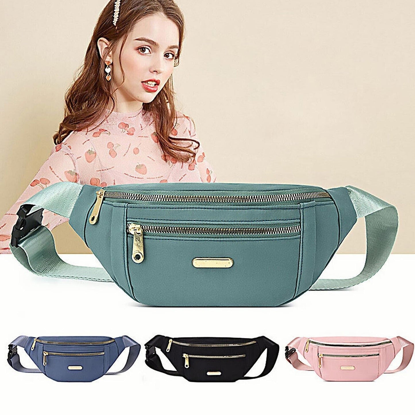 Holiday Travel Money Belt Pouch Unisex Waist Bum Bag Fanny Pack