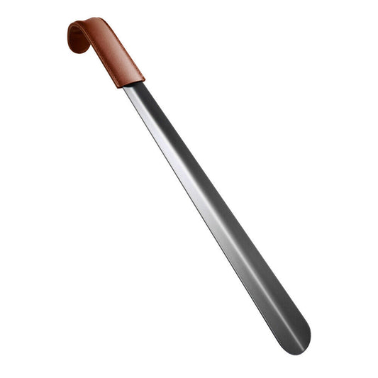 Easy Slip Long Handle Leather Shoe Horn Sturdy Helper
