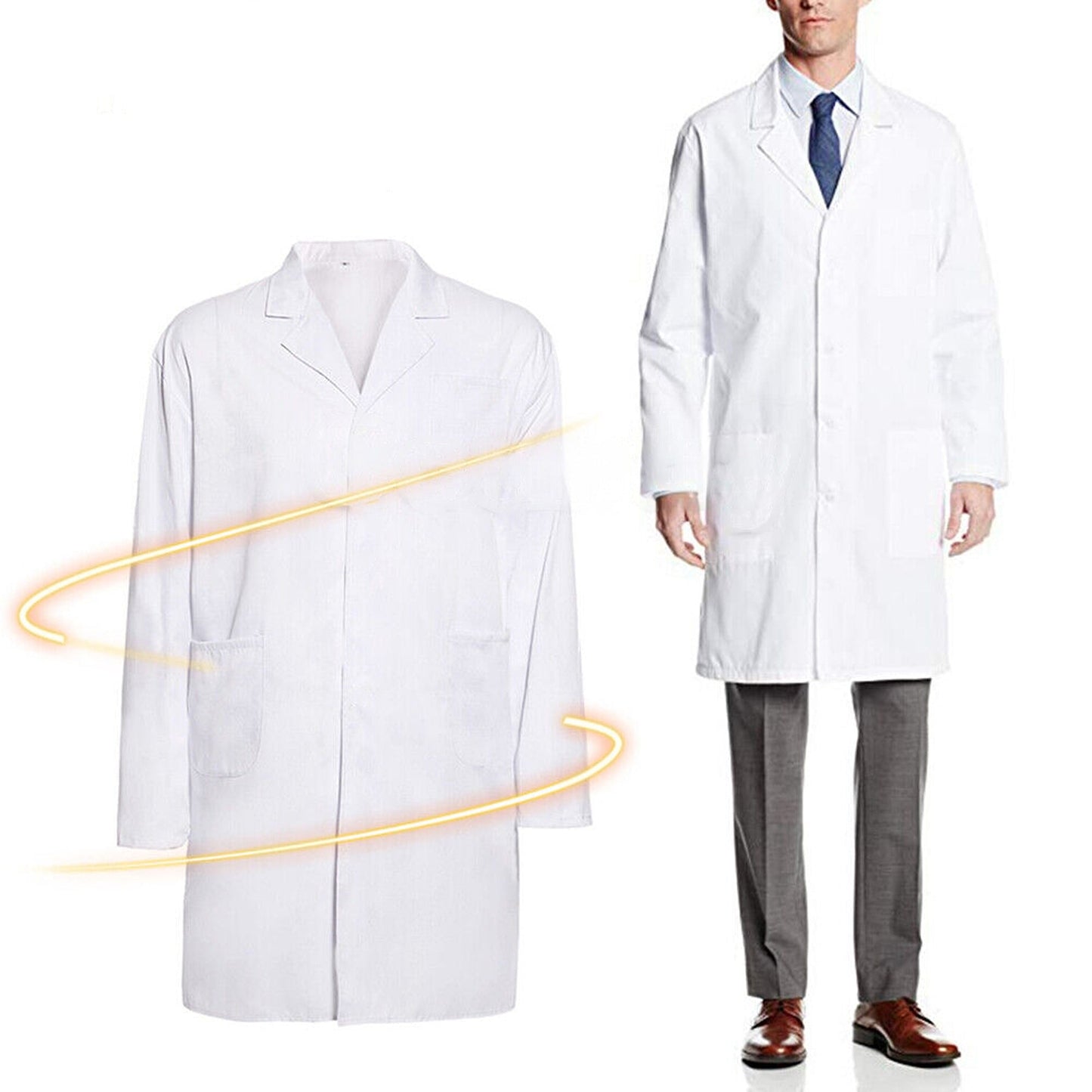 White Laboratory Coat Hygiene Lab Food Industry Warehouse