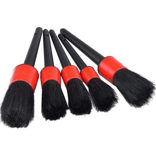 5pcs Detail Cleaning Brush Auto Dashboard Wheels Tire Dust Cleaner