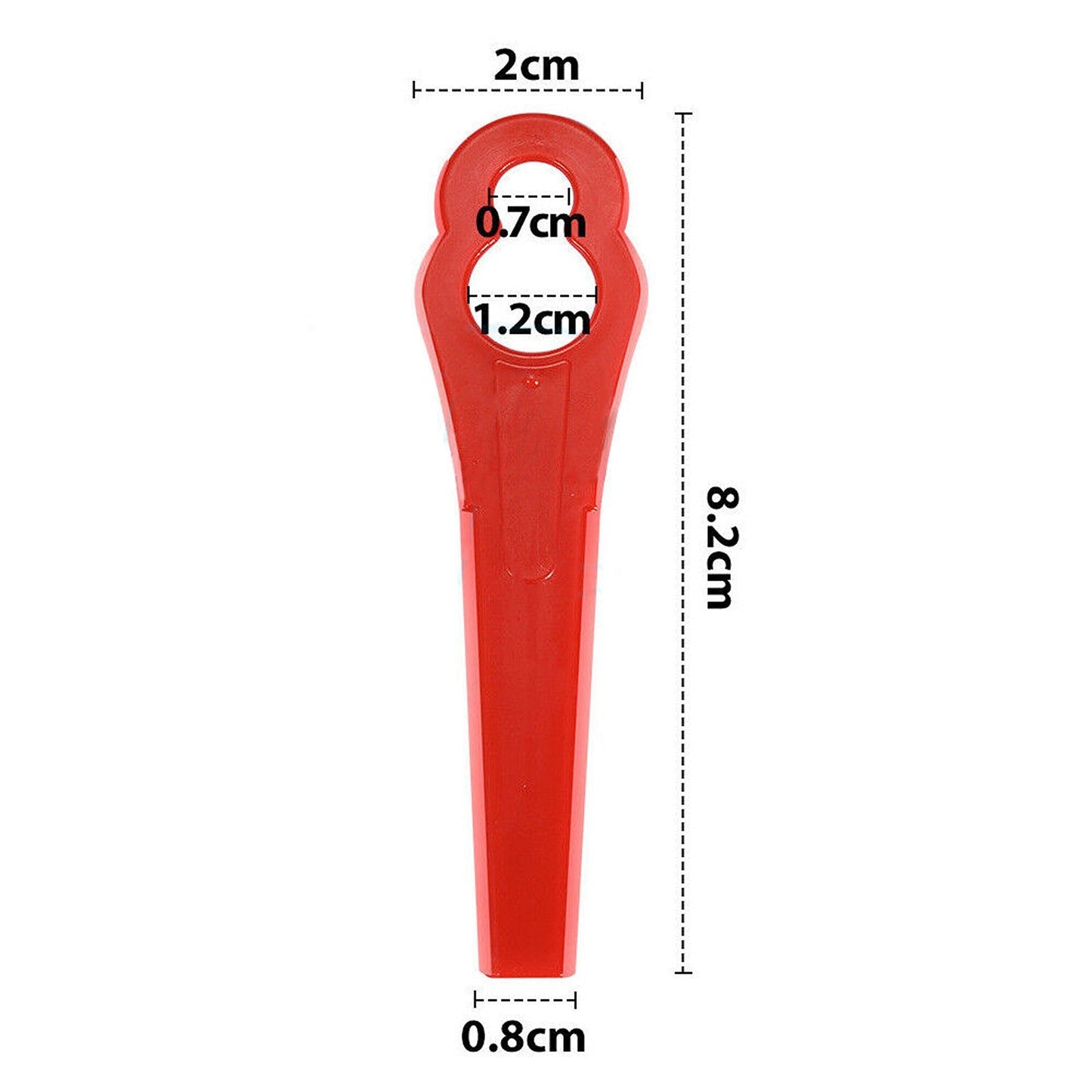 100pcs Plastic Grass Trimmer Blades for Garden Weed Lawn Crop