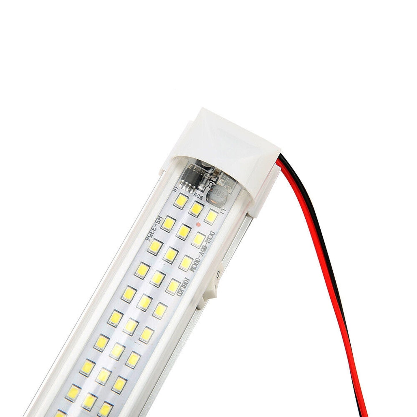 4pcs 12V LED Strip Lights for Car Interior Caravan Boat White Lamp