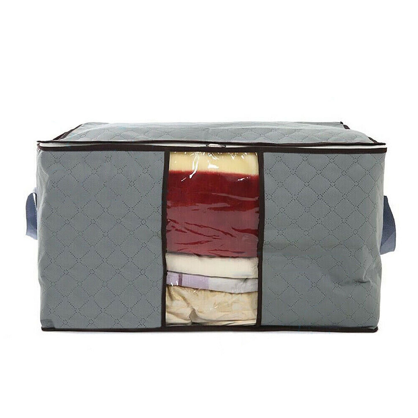 4pcs Foldable Fabric Clothes Quilt Blanket Storage Bag with Zipper