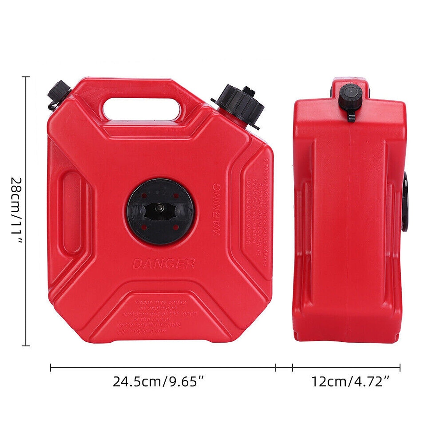5L Heavy Duty Red Jerry Can with Free Holder